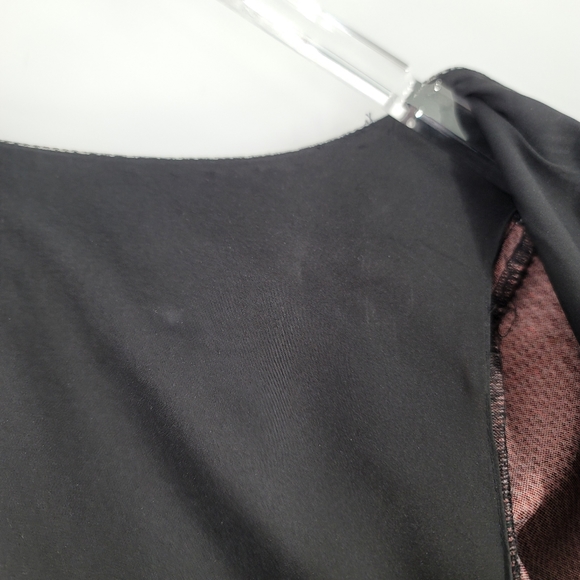 Rickie Freeman Teri Jon Houndstooth Embellished Modest Dress Size 4 - Picture 9 of 10